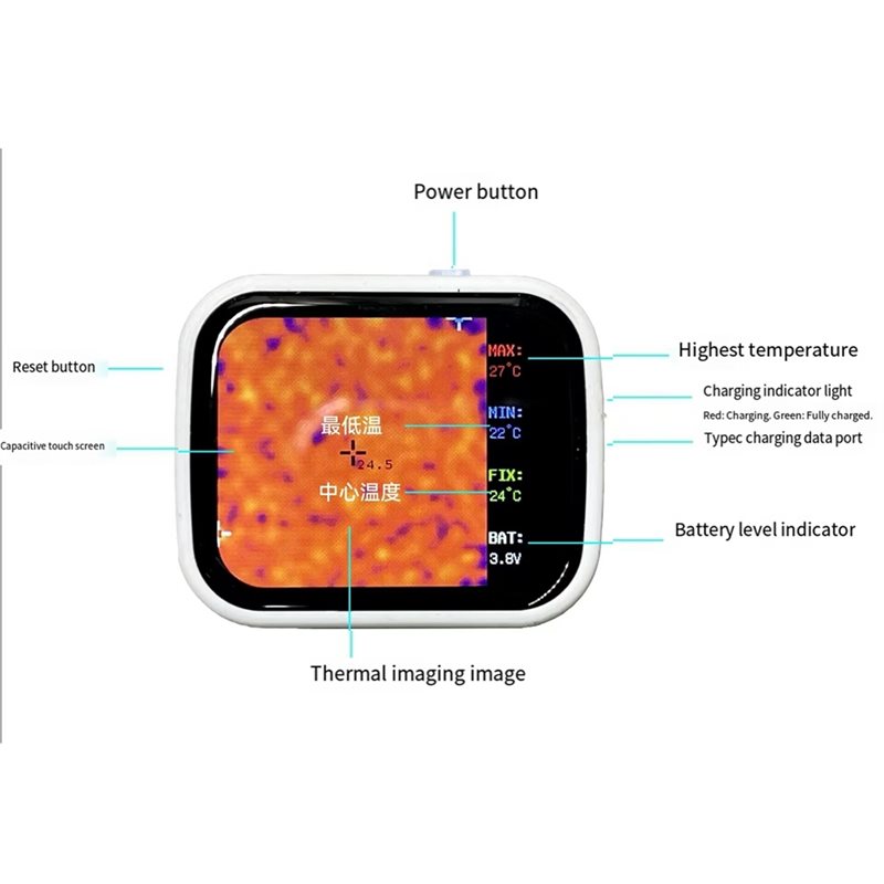 ABVG-320 X 240 タッチスクリーン式小型携帯型熱 - Underfloor Heating Thermal Detector のレビューと価格