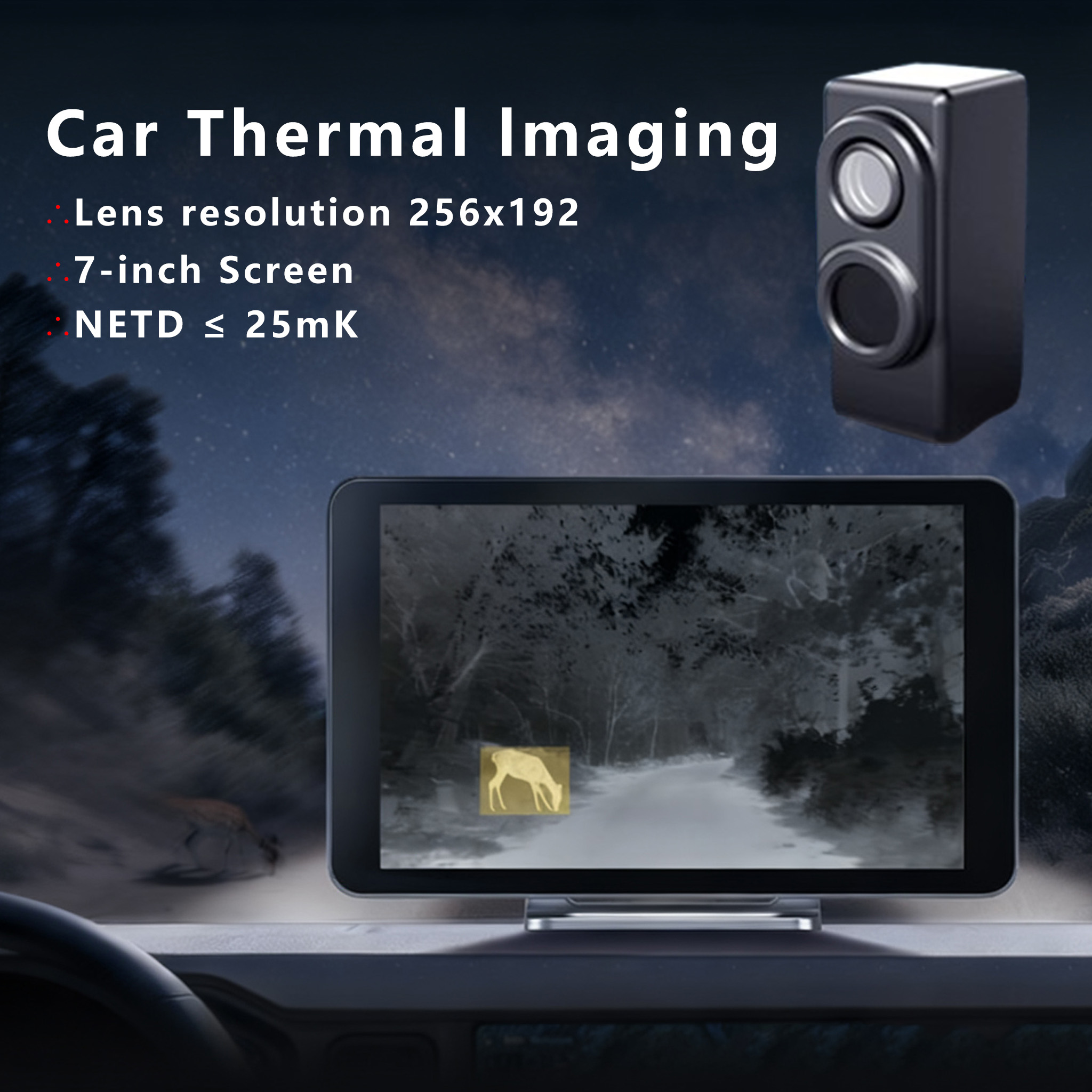 NS7 車用ナイトビジョンカメラ 200M 防衝突サーマル赤 - Hunting Thermal Imaging Scope のレビューと価格
